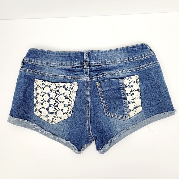 Empyre Distressed Cutoff Jean Shorts - Picture 2 of 5